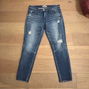Moussy Blue Distressed Women Jeans